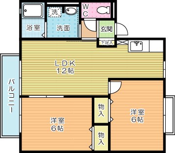 パークハイム  101号室 間取り