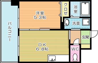 フェルト１２７ 1405号室 間取り