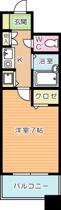 ダイナコート小倉下到津Ⅱ(分譲賃貸) 802号室 間取り