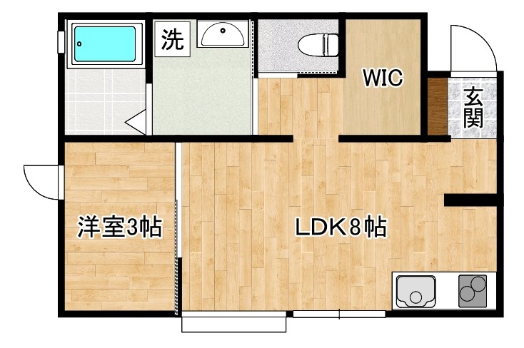さくらステージ九工大前   203号室 間取り
