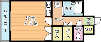 カノックスビラ 211号室 間取り