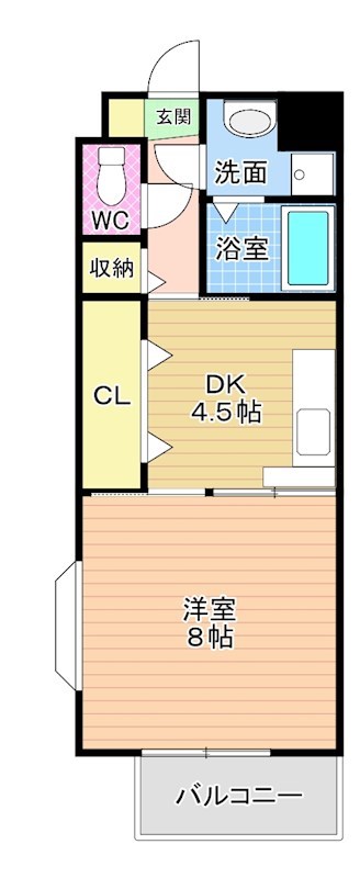 レトロヴィラⅠ 105号室 間取り