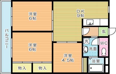 高峰グリーンマンション 103号室 間取り