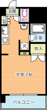 サルヴァトーレ東小倉 613号室 間取り