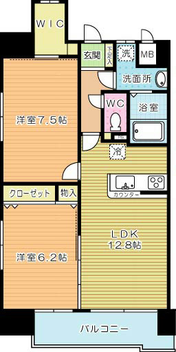 ＡＤＶＡＮＣＥ１２８ 1007号室 間取り