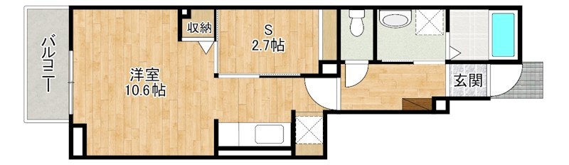 Cielo Garden Tsuda (シエロ・ガーデン・ツダ) C棟  103号室 間取り