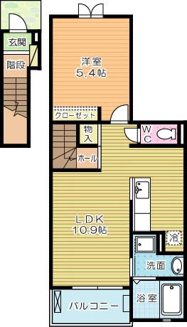 Ｔ＆ＡドリームⅡ  205号室 間取り