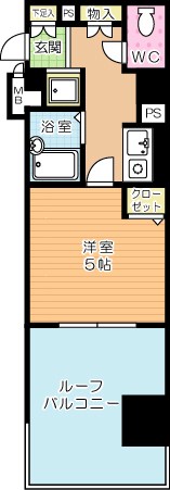 ライオンズマンション三萩野駅前  806号室 間取り