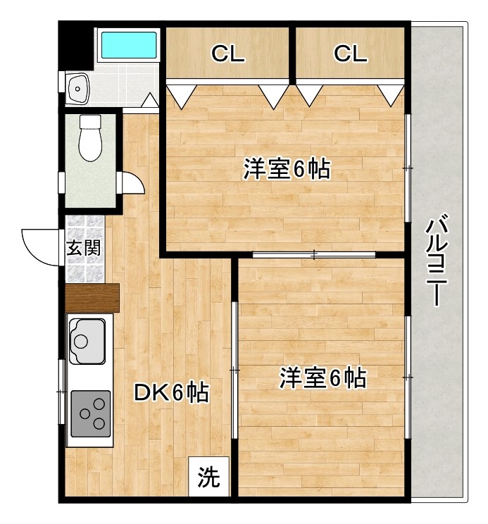 橋本ビル 302号室 間取り