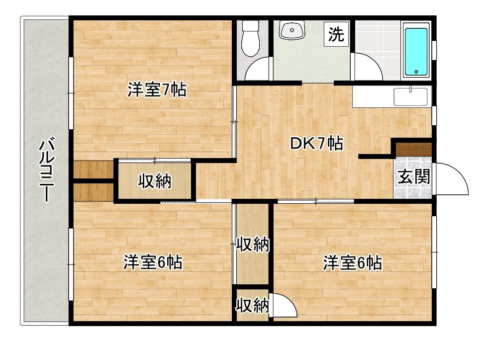 Ｒｅｇａｌｏ小倉南壱番館(レガロ小倉南壱番館)   105号室 間取り