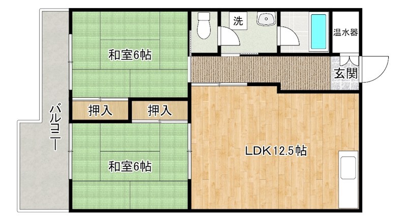コーポラス大田 702号室 間取り