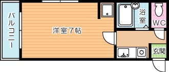 オリエンタル原町別院 201号室 間取り