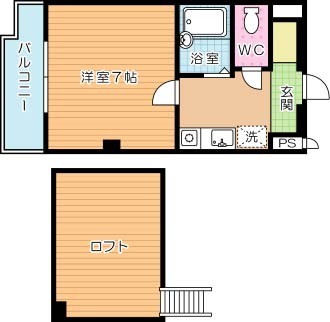 オリエンタル原町別院 404号室 間取り