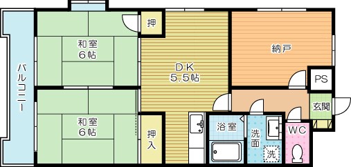 フォーサイトフォワイエ片野Ｒ   506号室 間取り