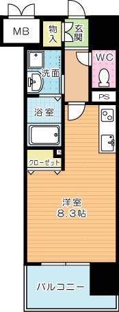 デザイナーズ　ざ・片野 1105号室 間取り