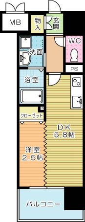 デザイナーズ　ざ・片野 1005号室 間取り
