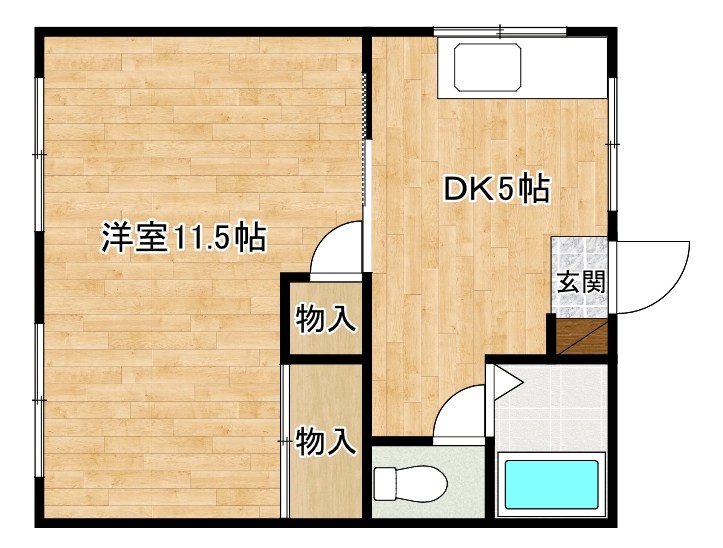 コーポきむら 103号室 間取り