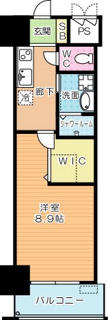 ERUZA　GRANZ　戸畑千防（エルザグランツ戸畑千防） 1306号室 間取り