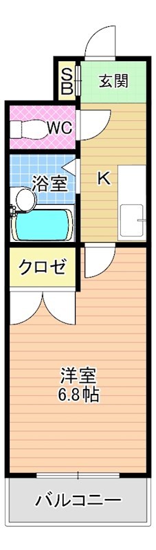 シャトレ柳町Ⅰ 102号室 間取り