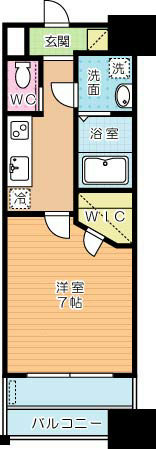 ギャラン竪町 1406号室 間取り