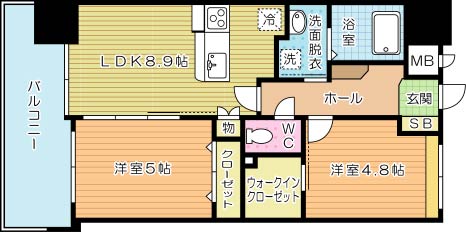 リブラブライト 806号室 間取り