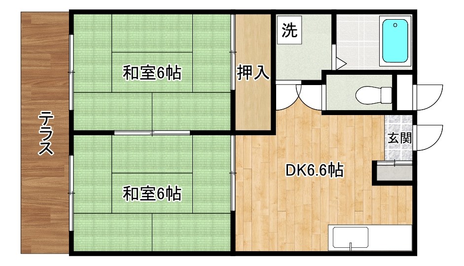 シャトレ神岳Ⅱ 106号室 間取り