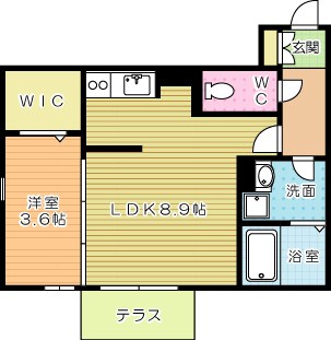 グレイド 108号室 間取り