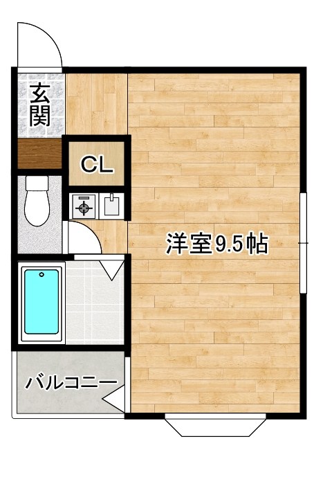 アイコートⅠ 303号室 間取り