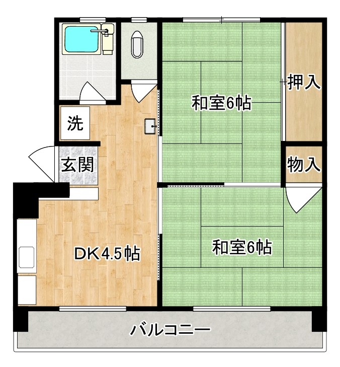 シャトレ泉台ⅡＢ棟  103号室 間取り