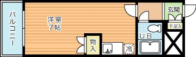 第１４共立ビル 403号室 間取り