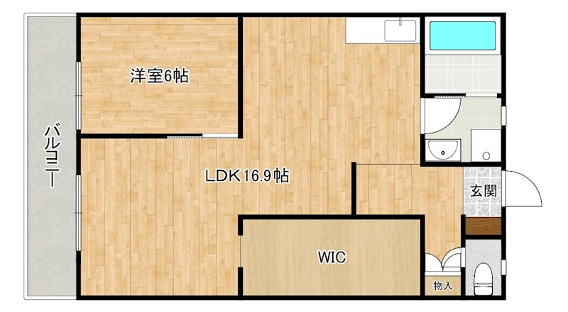 アルテハイム大手町 705号室 間取り