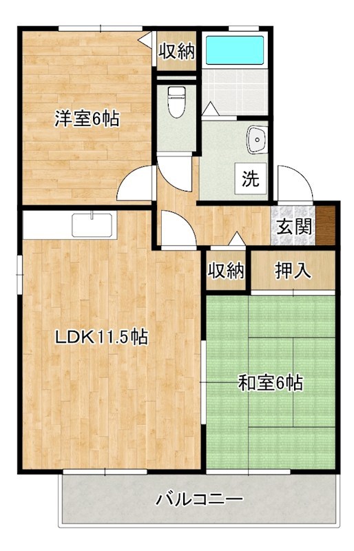ベルメゾン３３３ 202号室 間取り