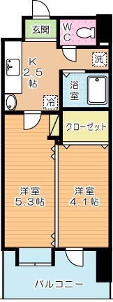 ノースステイツ幸町 1101号室 間取り