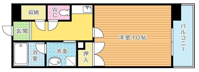 アブニール篠崎第二ビル 106号室 間取り