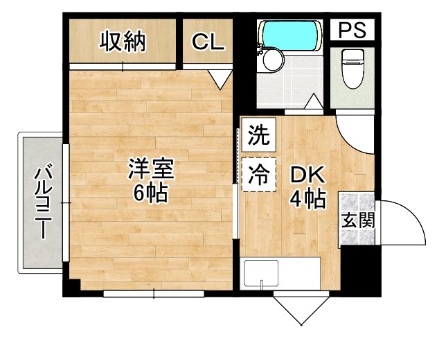リヴェール朝日ヶ丘 301号室 間取り