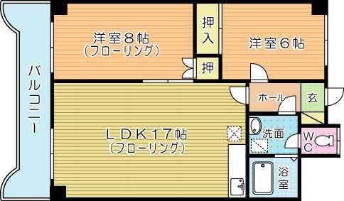 エクセレントハウス大興  201号室 間取り