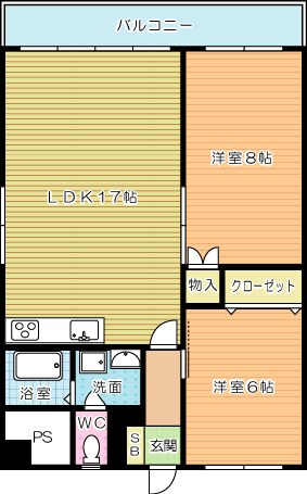エクセレントハウス大興 201号室 間取り