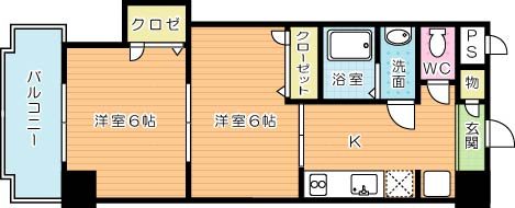 Ｈａｍｉｅｌ九工大前（ハミエル九工大前） 405号室 間取り