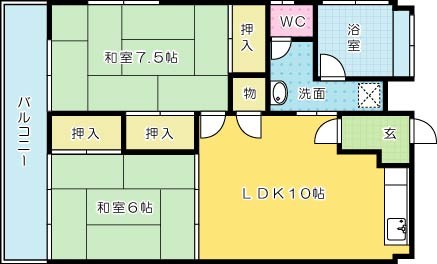 第二寿ビル  303号室 間取り