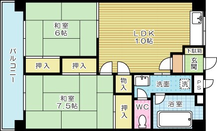 第二寿ビル 303号室 間取り