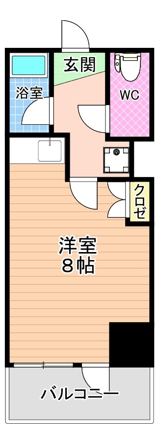 ニューサンリバー６番館  1004号室 間取り