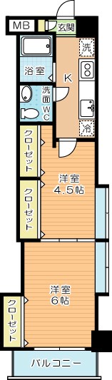 木下鉱産ビル 708号室 間取り