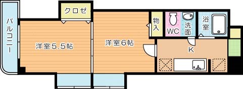 木下鉱産ビル 708号室 間取り