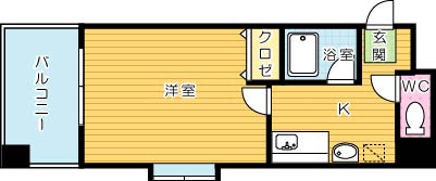 藤本ビル№２１中津口 404号室 間取り