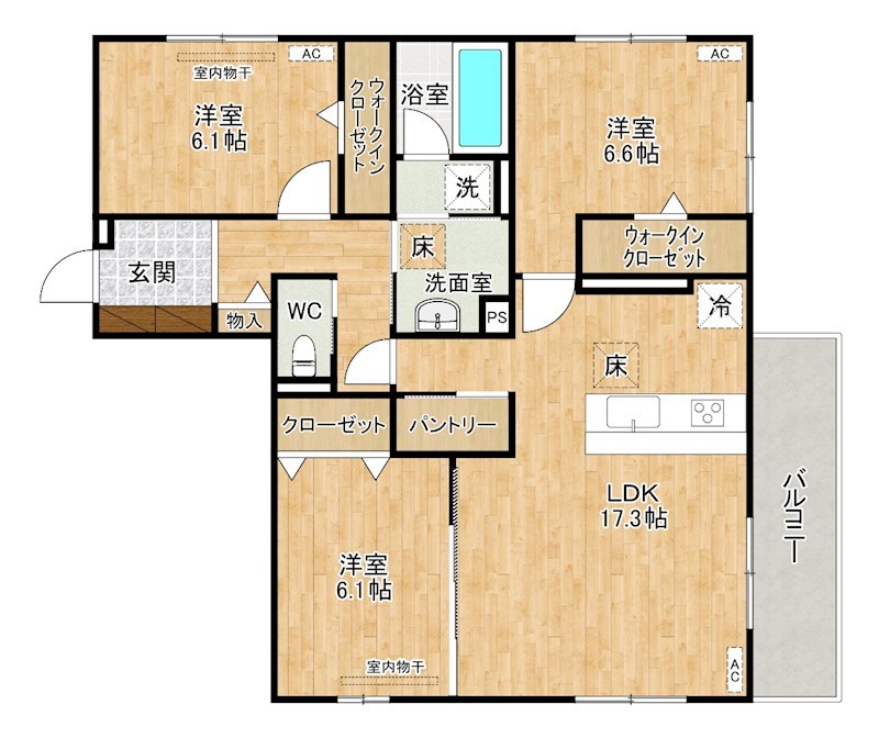 D-ROOM原町  201号室 間取り