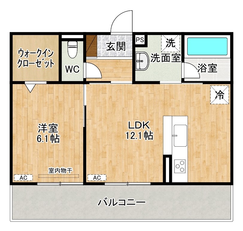 D-ROOM原町 202号室 間取り