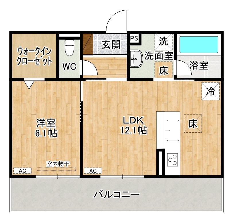 D-ROOM原町  302号室 間取り