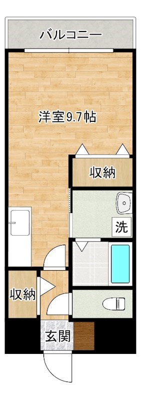 Ｌｅｂｅｎｓｇｌｕｃｋ（レーベンスグリュック）  403号室 間取り