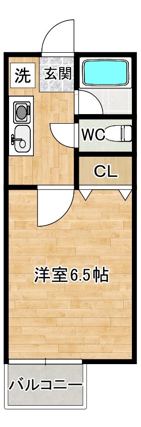 プロスパー守恒  202号室 間取り