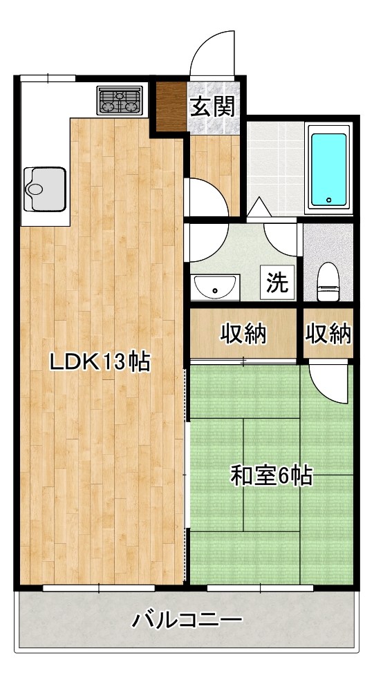 安部山公園センチュリー21弐番館（分譲賃貸） 403号室 間取り